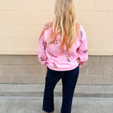 Pink Nutcracker Cheer Crew Sweatshirt - The Pink Pineapple 850