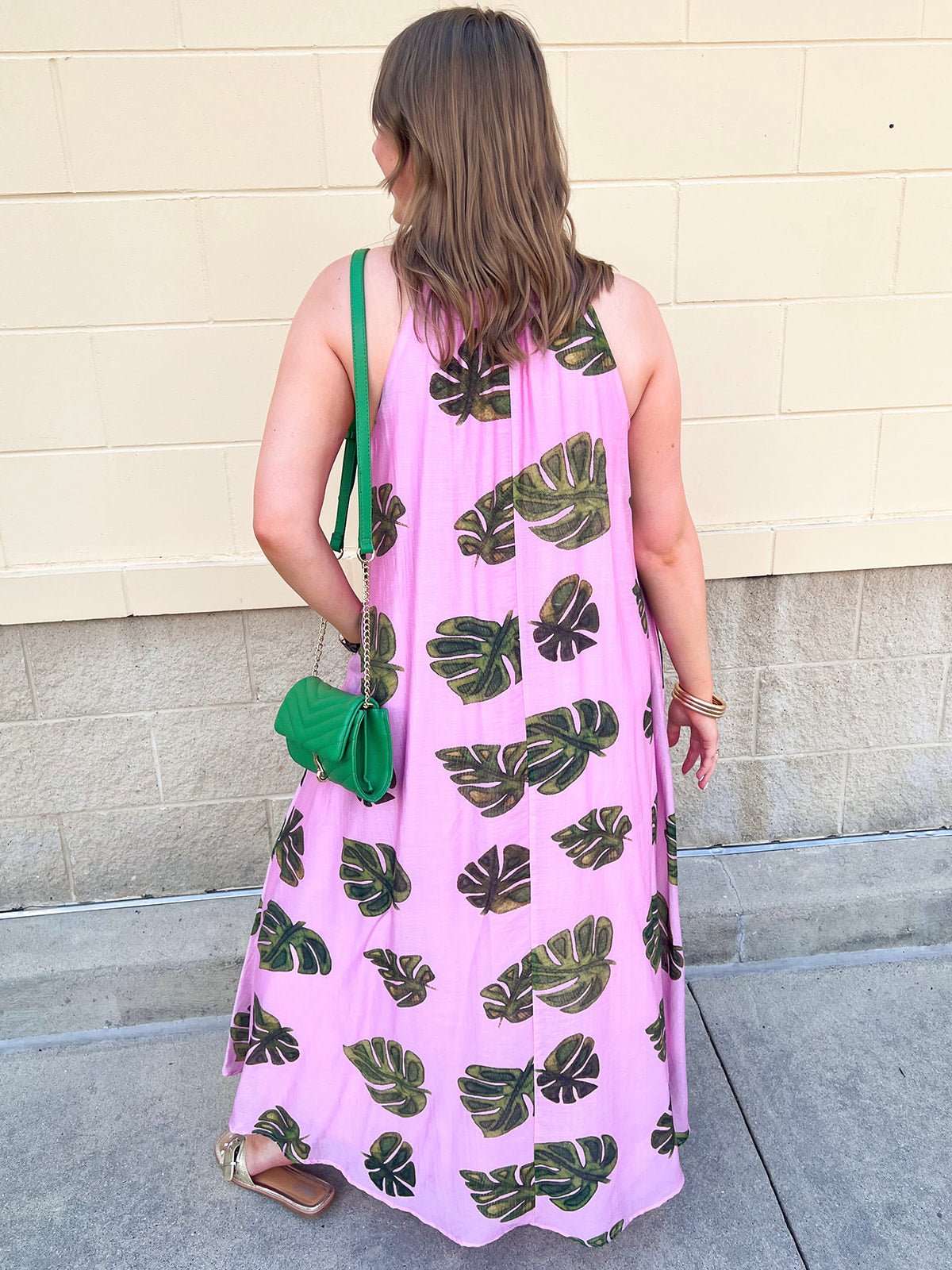 Pink Palms Escape Maxi Dress - The Pink Pineapple 850