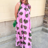 Pink Palms Escape Maxi Dress - The Pink Pineapple 850