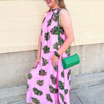 Pink Palms Escape Maxi Dress - The Pink Pineapple 850