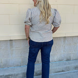 Pinstripe Charm Blouse - The Pink Pineapple 850