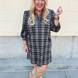 Plaid Perfection Mini Dress - The Pink Pineapple 850