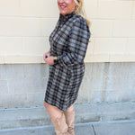 Plaid Perfection Mini Dress - The Pink Pineapple 850
