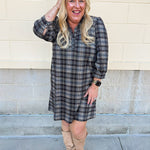 Plaid Perfection Mini Dress - The Pink Pineapple 850