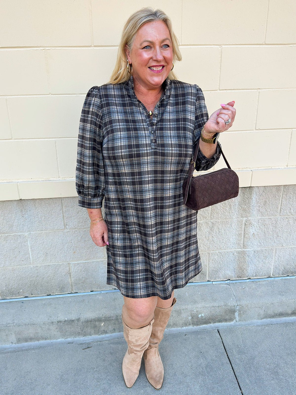 Plaid Perfection Mini Dress - The Pink Pineapple 850