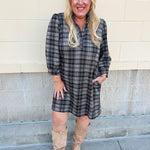 Plaid Perfection Mini Dress - The Pink Pineapple 850