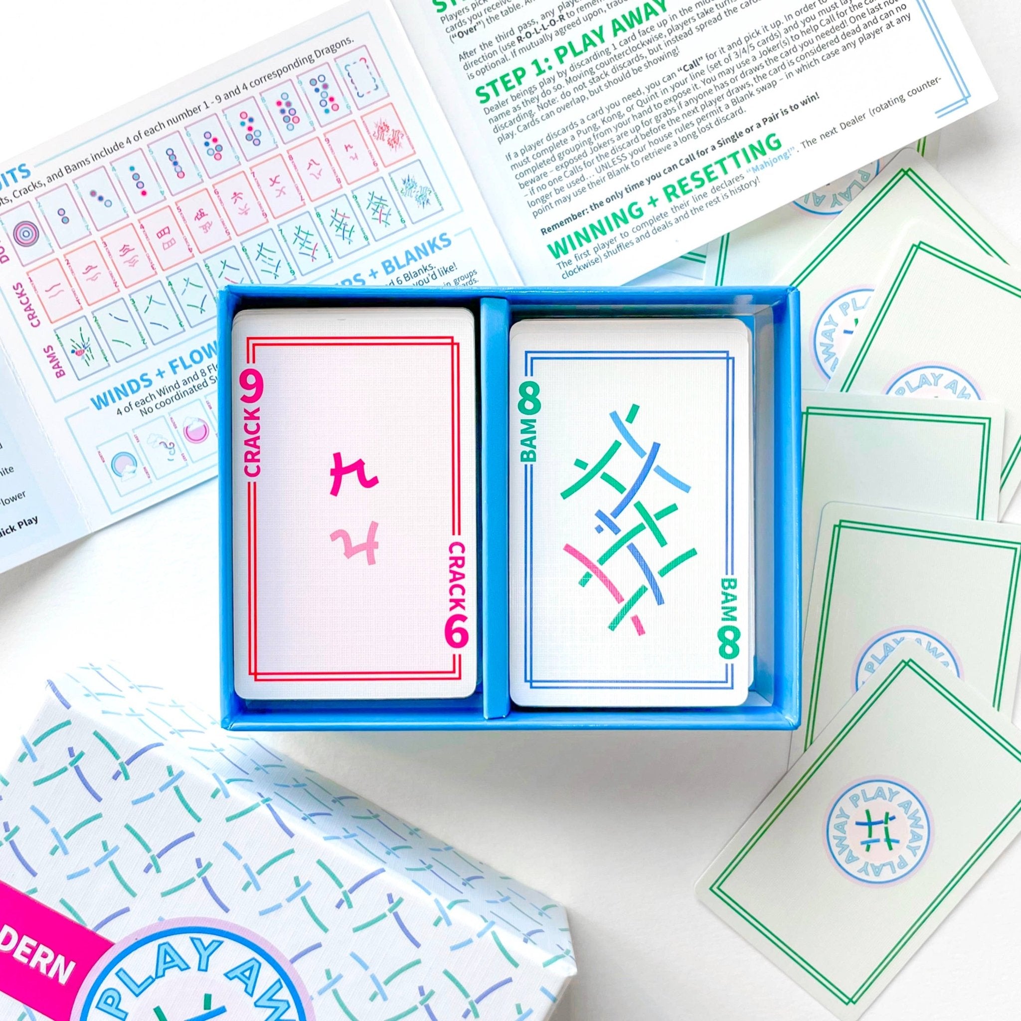 Play Away Mahjong Cards: Modern Edition - The Pink Pineapple 850