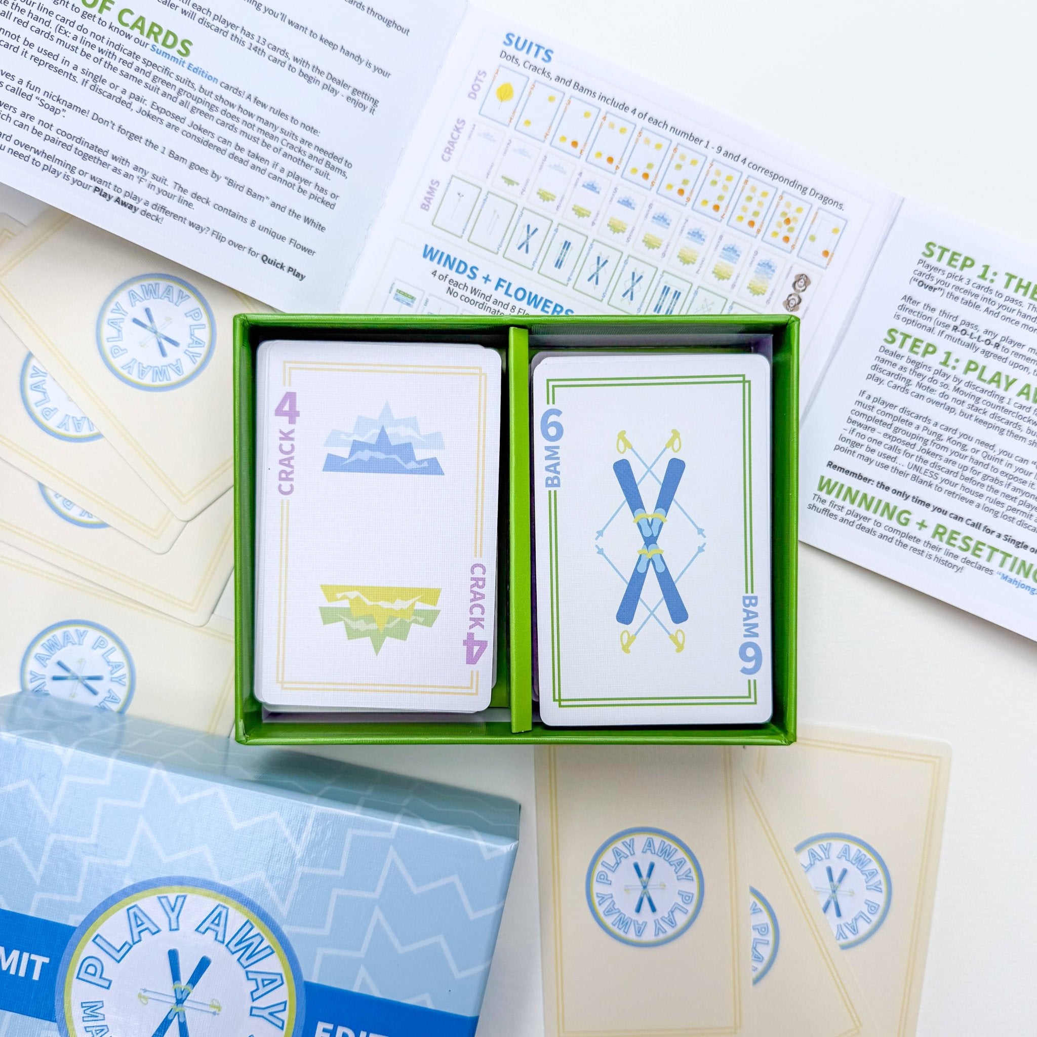 Play Away Mahjong Cards: Summit Mountain Edition - The Pink Pineapple 850