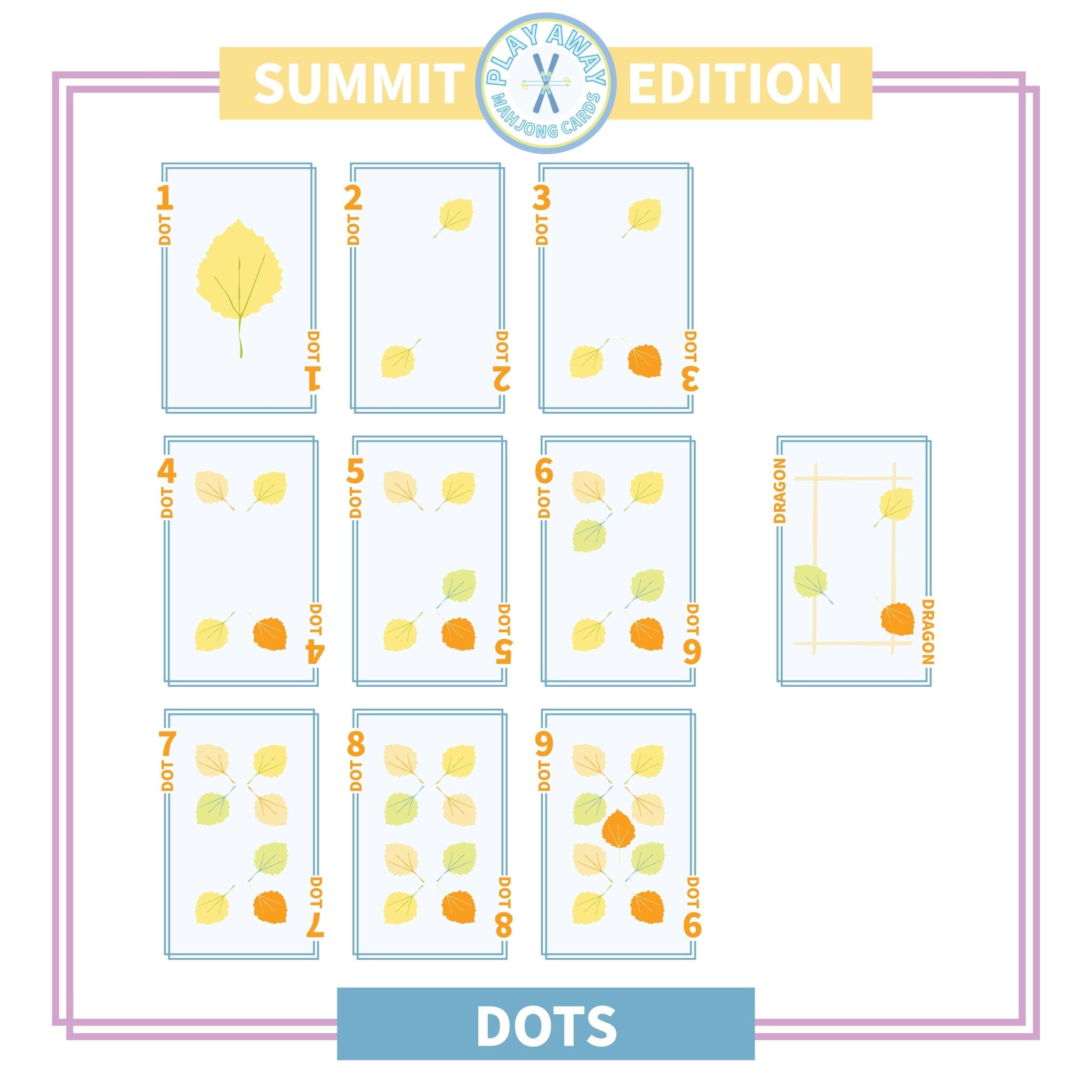 Play Away Mahjong Cards: Summit Mountain Edition - The Pink Pineapple 850