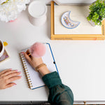 Plush Pom Ballpoint Pen - The Pink Pineapple 850