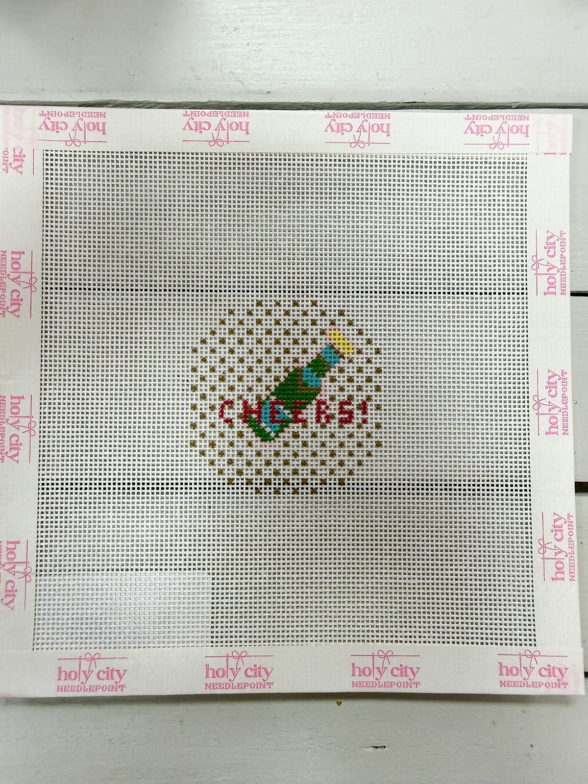 Pop the Bubbly Mini Canvas - The Pink Pineapple 850