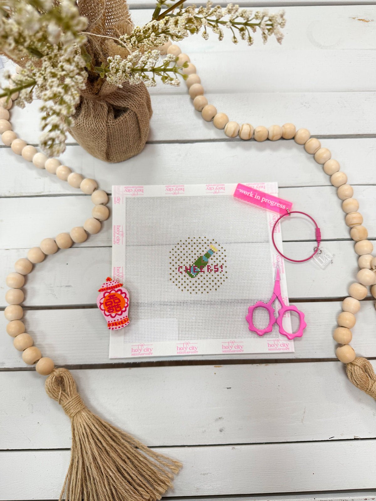 Pop the Bubbly Mini Canvas - The Pink Pineapple 850