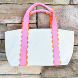 Poppy Scallop Mini Tote – Pink - The Pink Pineapple 850