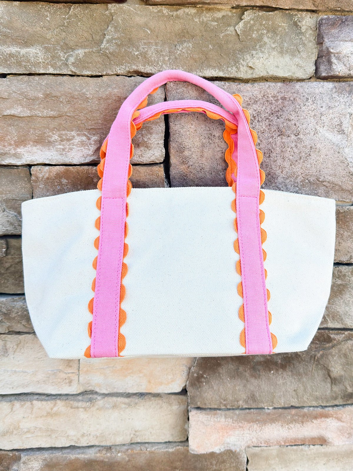Poppy Scallop Mini Tote – Pink - The Pink Pineapple 850
