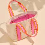 Poppy Scallop Mini Tote – Pink - The Pink Pineapple 850