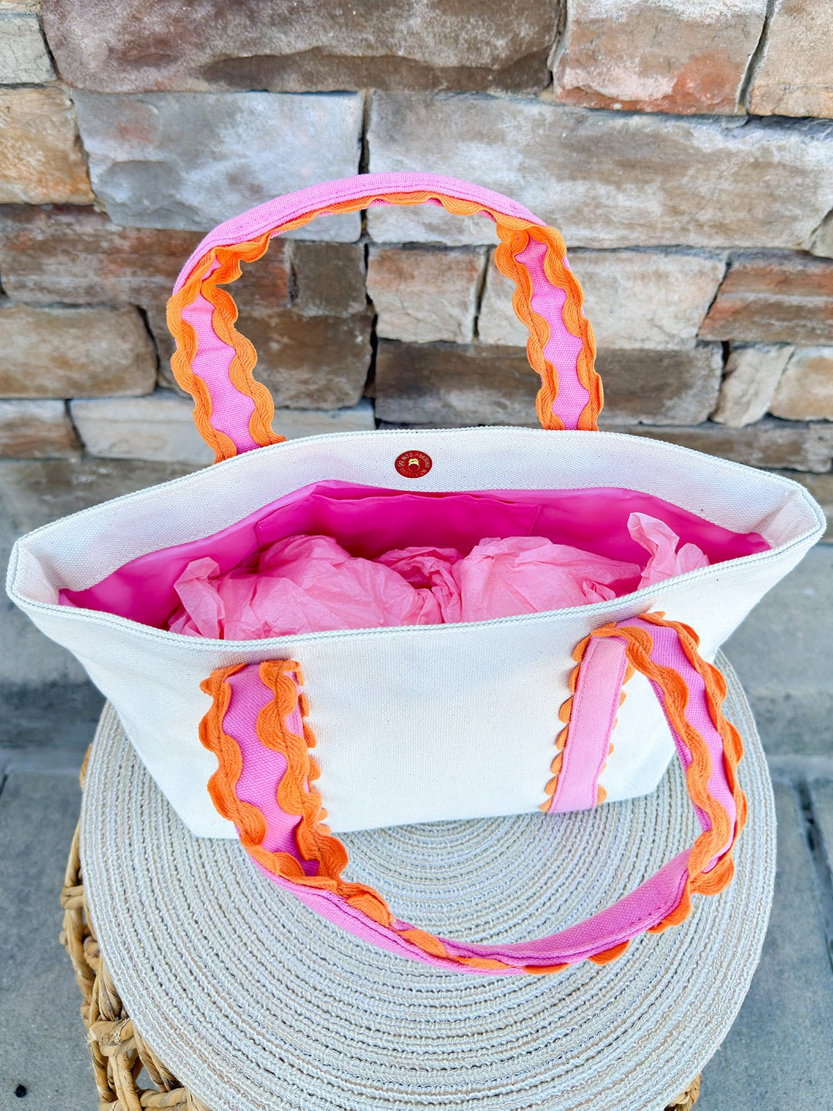 Poppy Scallop Mini Tote – Pink - The Pink Pineapple 850