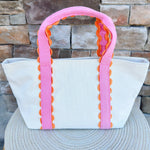 Poppy Scallop Mini Tote – Pink - The Pink Pineapple 850