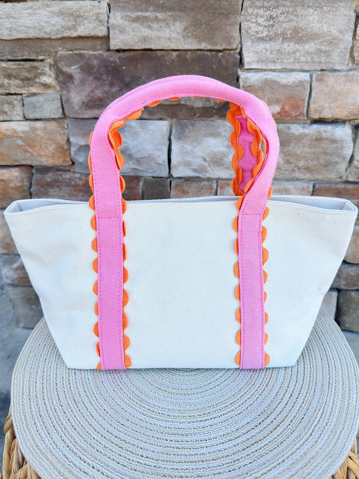 Poppy Scallop Mini Tote – Pink - The Pink Pineapple 850