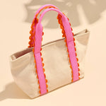 Poppy Scallop Mini Tote – Pink - The Pink Pineapple 850