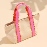 Poppy Scallop Mini Tote – Pink - The Pink Pineapple 850