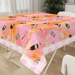 Press for Mahjong Tablecloth - The Pink Pineapple 850