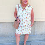 Pressed Petals Mini Dress - The Pink Pineapple 850