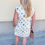 Pressed Petals Mini Dress - The Pink Pineapple 850