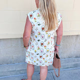 Pressed Petals Mini Dress - The Pink Pineapple 850