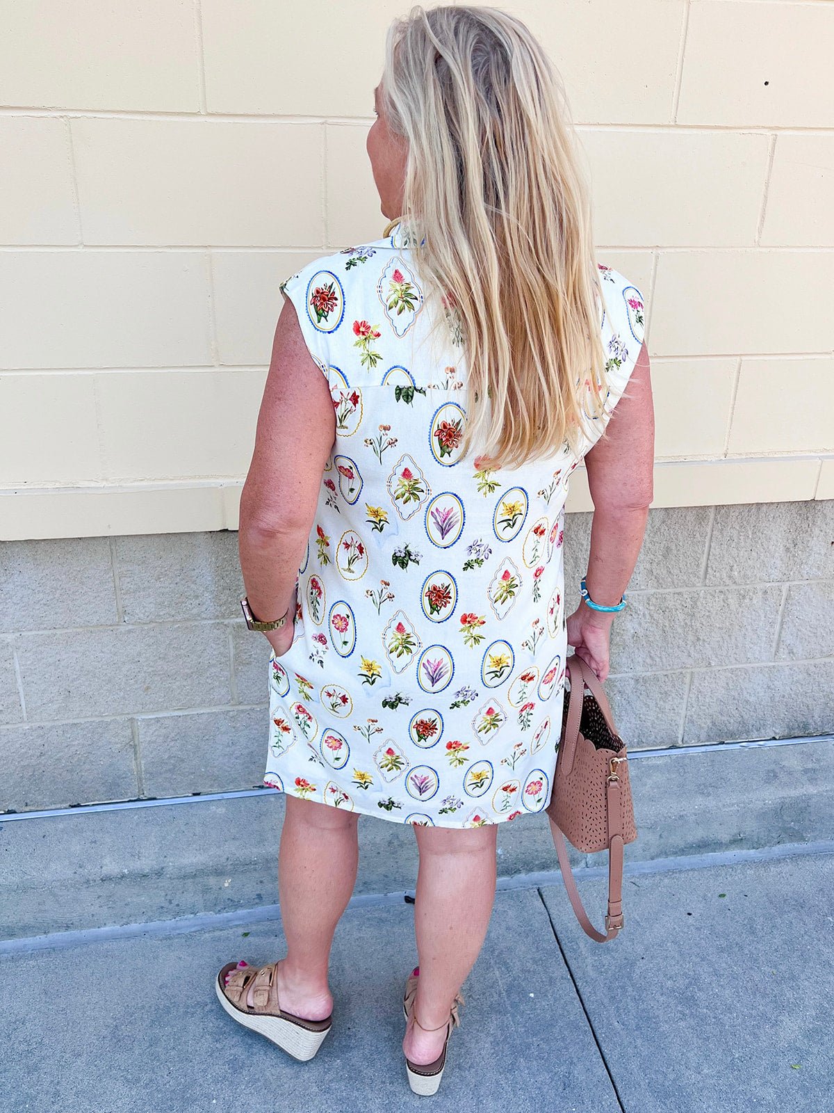 Pressed Petals Mini Dress - The Pink Pineapple 850