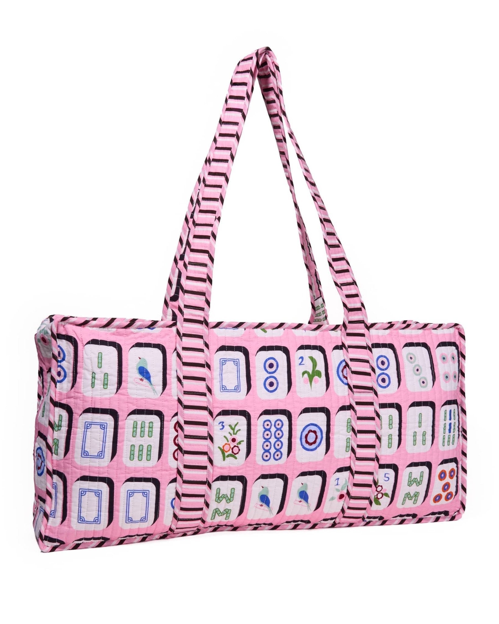 Pretty in Pink Mahjong Zippered Game Bag - The Pink Pineapple 850