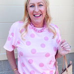 Pretty in Pink Polka Dot Lounge Set - The Pink Pineapple 850