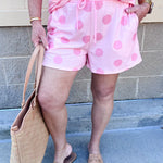 Pretty in Pink Polka Dot Lounge Set - The Pink Pineapple 850