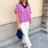Pretty in Print Collared Blouse - The Pink Pineapple 850