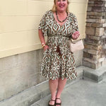 Autumn Mosaic Dress- The Pink Pineapple 850