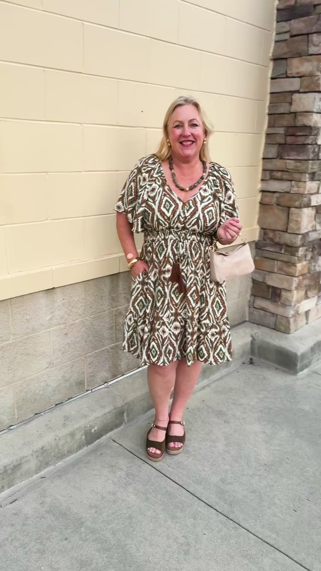 Autumn Mosaic Dress- The Pink Pineapple 850