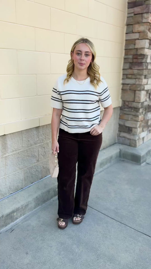[Dear John] Holly Crushed Velvet Jeans in Shaved Chocolate brown