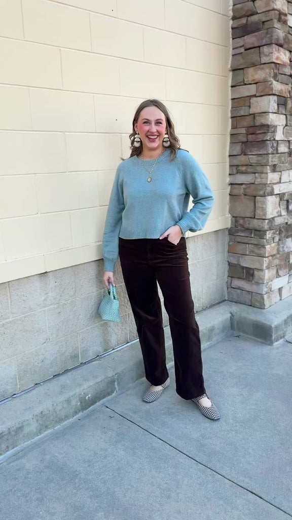 Z Supply Coming Up Cozy Sweater in Soft Succulent