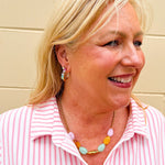 Prism Spark Rhinestone Hoop Earrings - The Pink Pineapple 850