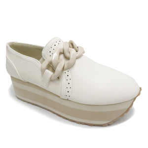 The Paloma Ivory Platform Sneaker