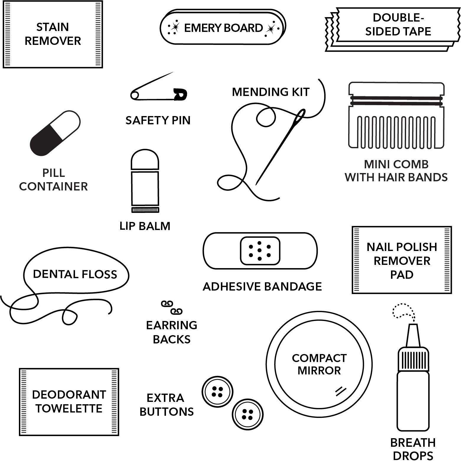 Puffer Minimergency Kit - The Pink Pineapple 850