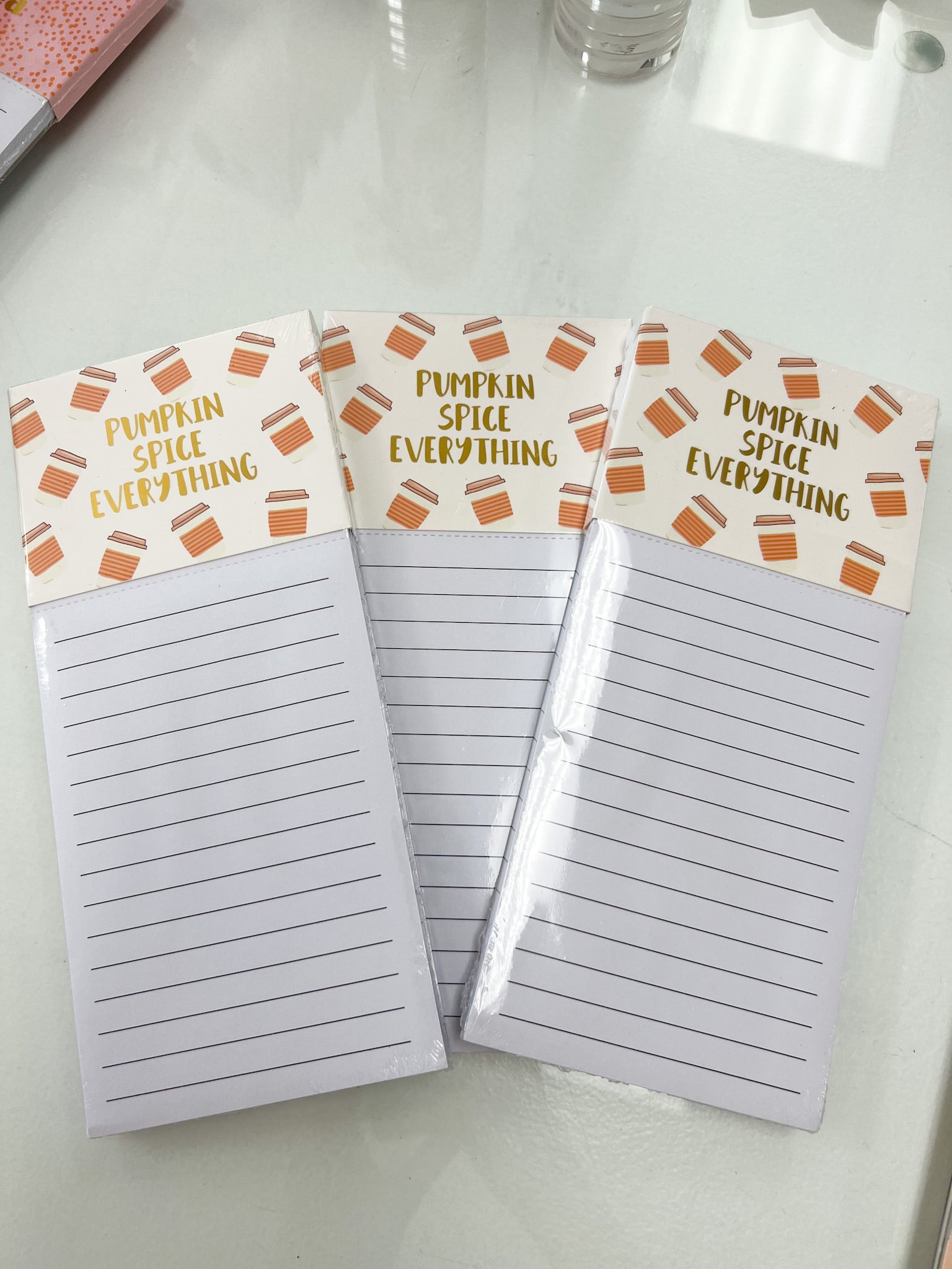 Pumpkin Spice Everything Magnetic Notepad - The Pink Pineapple 850