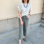 Quilted Edge Puff Sleeve Top - The Pink Pineapple 850