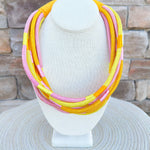 Rachel Rope Necklace – Colorblock Yellow - The Pink Pineapple 850