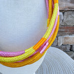 Rachel Rope Necklace – Colorblock Yellow - The Pink Pineapple 850