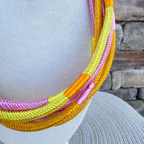 Rachel Rope Necklace – Colorblock Yellow - The Pink Pineapple 850