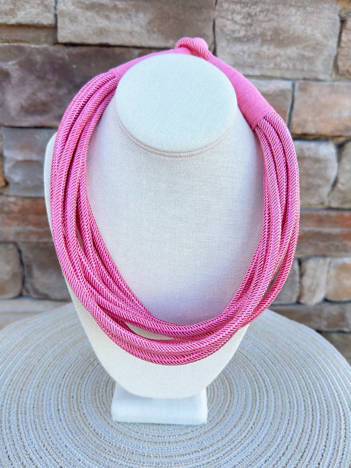 Rachel Rope Necklace in Berry - The Pink Pineapple 850