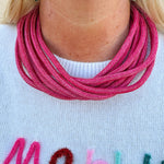 Rachel Rope Necklace in Berry - The Pink Pineapple 850