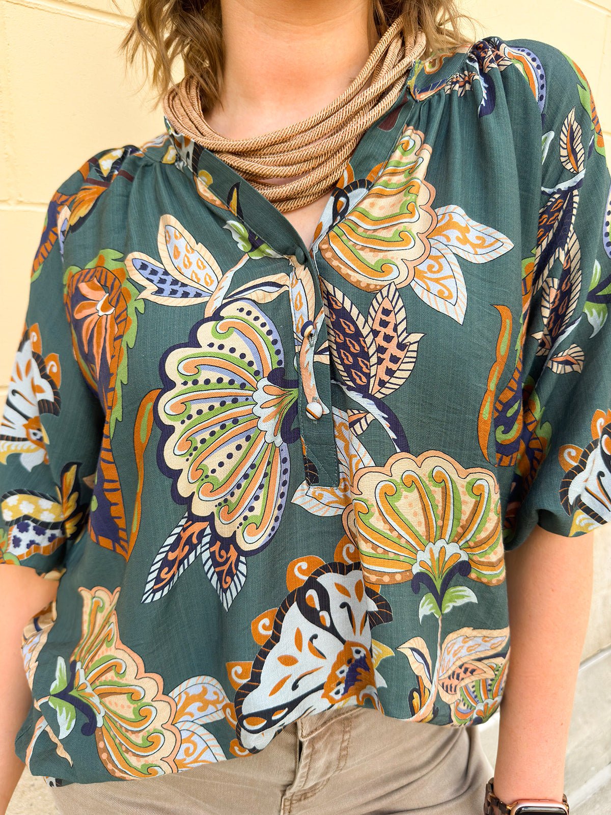 Rachel Rope Necklace in Caramel - The Pink Pineapple 850