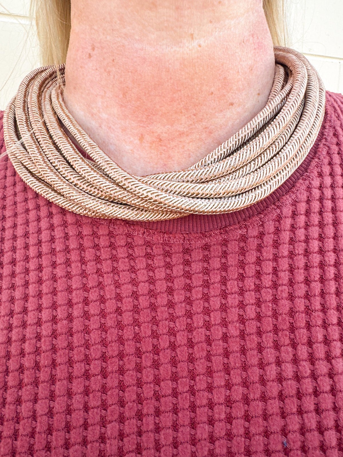 Rachel Rope Necklace in Caramel - The Pink Pineapple 850