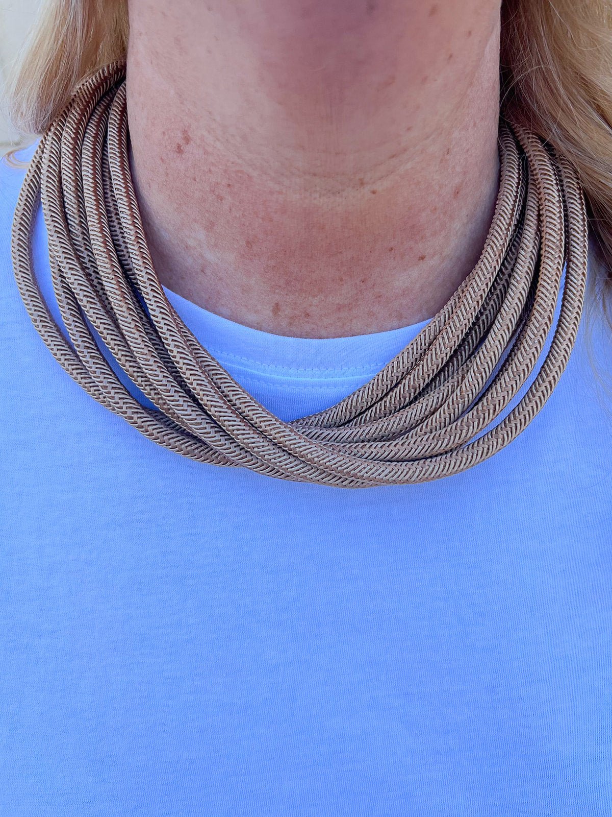 Rachel Rope Necklace in Caramel - The Pink Pineapple 850
